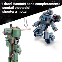 Carica l'immagine nel visualizzatore di Gallery, LEGO MARVEL Iron Man e War Machine contro i droni di Hammer 76320
