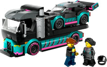 Carica l'immagine nel visualizzatore di Gallery, LEGO CITY Auto da corsa e trasportatore 60406
