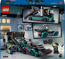 Carica l'immagine nel visualizzatore di Gallery, LEGO CITY Auto da corsa e trasportatore 60406
