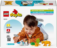 Carica l'immagine nel visualizzatore di Gallery, LEGO DUPLO Famiglie di animali: pinguini e leoni 10442

