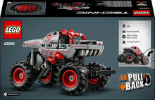 Carica l&#39;immagine nel visualizzatore di Gallery, LEGO TECHNIC Pull-back Monster Jam ThunderROARus 42200
