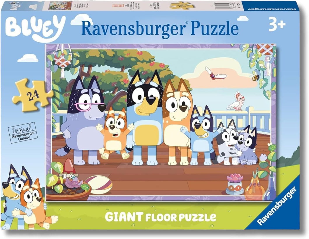 RAVENSBURGER PUZZLE GIANT 24pz Bluey- tempo in famiglia 05622