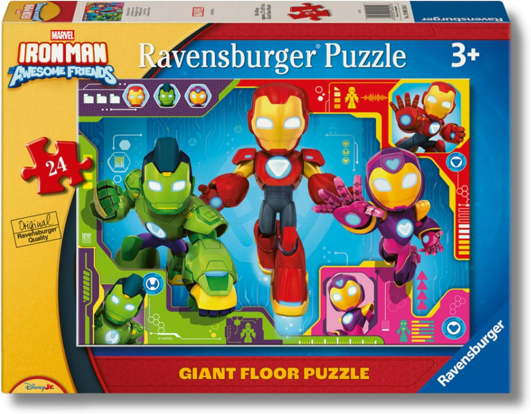 RAVENSBURGER PUZZLE GIANT 24pz IRON MAN AWESOME FRIENDS-salvataggio in vista 04205