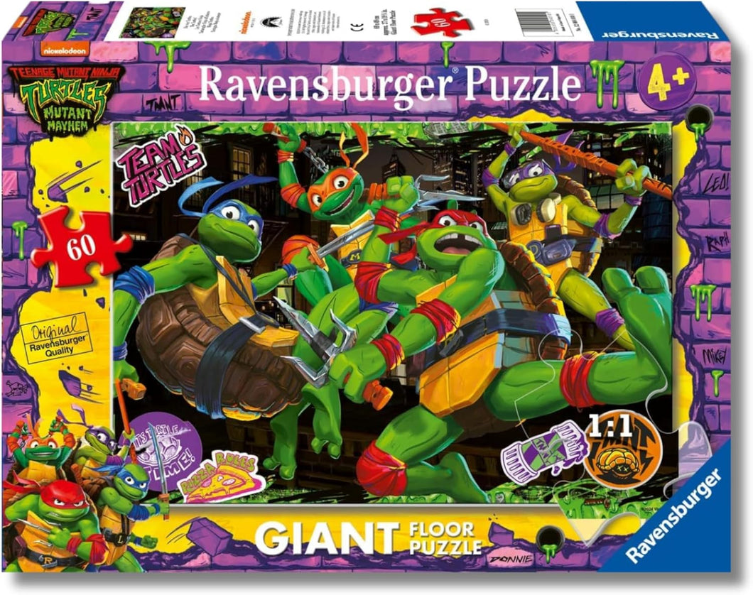 Ravensburger - Puzzle Giant 60 pz Tartarughe Ninja all'attacco 04010