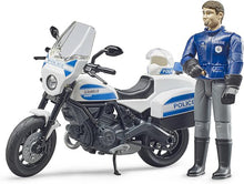 Carica l'immagine nel visualizzatore di Gallery, BRUDER MOTO Ducati Scramber Polizia 62731
