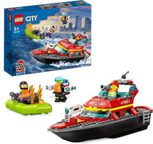 Carica l'immagine nel visualizzatore di Gallery, LEGO CITY Barca di soccorso antincendio 60373
