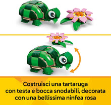 Carica l'immagine nel visualizzatore di Gallery, LEGO CREATOR Tartaruga con fiore di ninfea 31377
