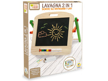 Carica l'immagine nel visualizzatore di Gallery, FATTO DI LEGNO Lavagna 2 in 1 con accessori TEOREMA 40503
