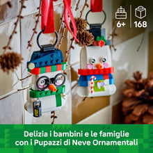 Carica l'immagine nel visualizzatore di Gallery, LEGO Pupazzi di neve ornamentali 40812
