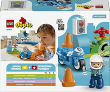 Carica l'immagine nel visualizzatore di Gallery, LEGO DUPLO Motocicletta blu della Polizia 10471
