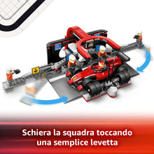 Carica l'immagine nel visualizzatore di Gallery, LEGO CITY Pitstop e meccanici con monoposto Ferrari F1 60443
