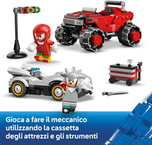 Carica l'immagine nel visualizzatore di Gallery, LEGO SONIC Auto di Silver vs. Monster Truck di Knuckles 77118
