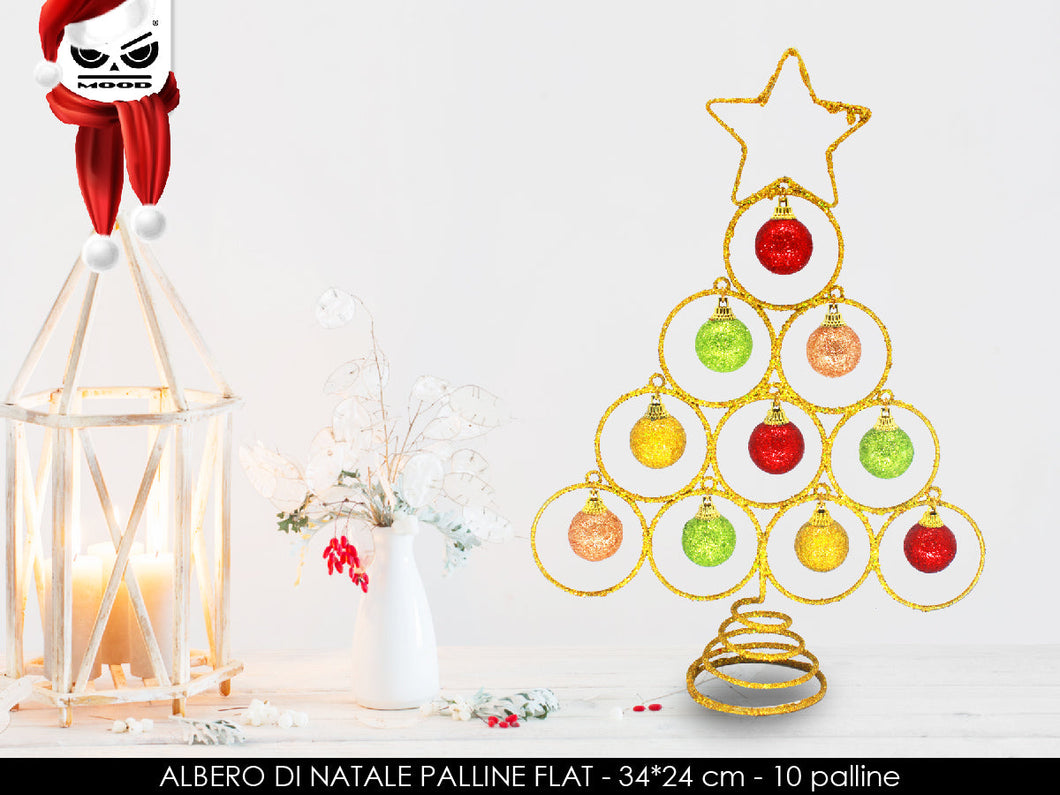 ALBERO DI NATALE PALLINE FLAT XT2157*