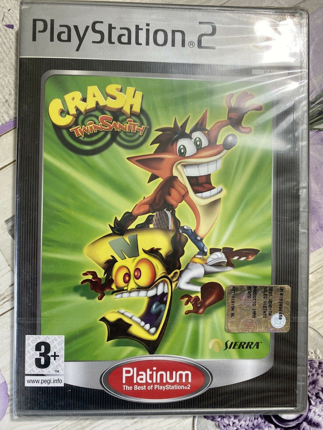 Crash Twinsanity PS2 Italiano (PlayStation 2, 2004), Platinum version PAL ITA