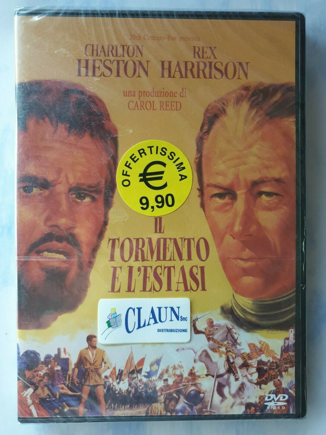 Il tormento e l'estasi (1965) Charlton Heston DVD Nuovo