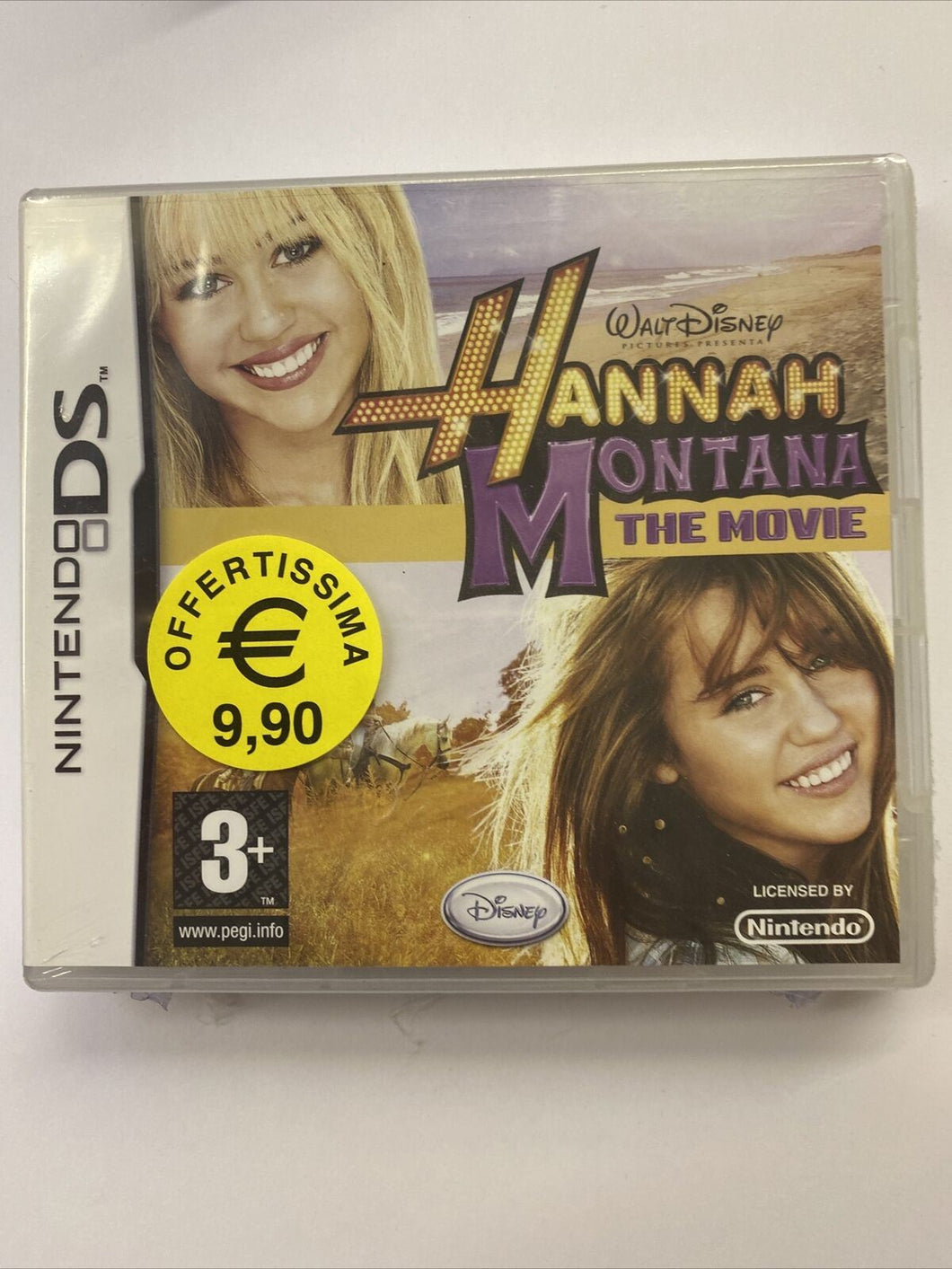 HANNAH MONTANA THE MOVIE videogioco NINTENDO DS (Dsi e 3DS) DISNEY Nuovo