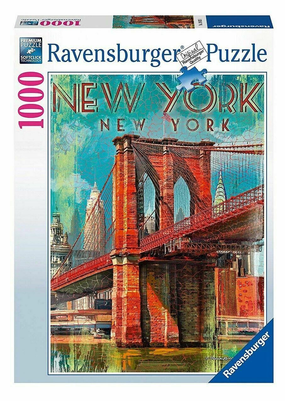 RAVENSBURGER PUZZLE 1000 PEZZI RETRO NEW YORK 19835