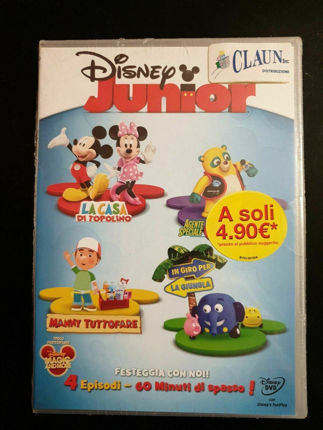 Disney Junior. Festeggia con noi!  4 Episodi 60 Minuti DVD Nuovo