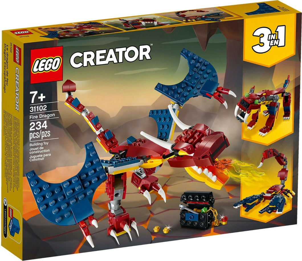 LEGO CREATOR Drago del Fuoco 31102