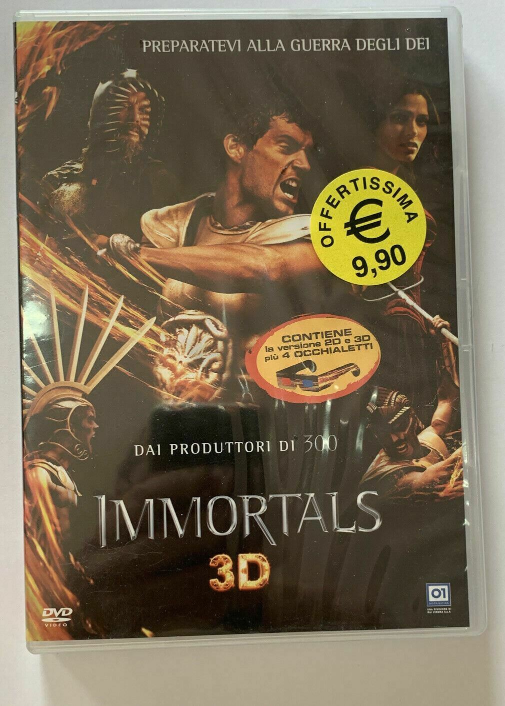 Immortals 3D (2011) DVD Versione 2D e 3D più 4 occhialetti