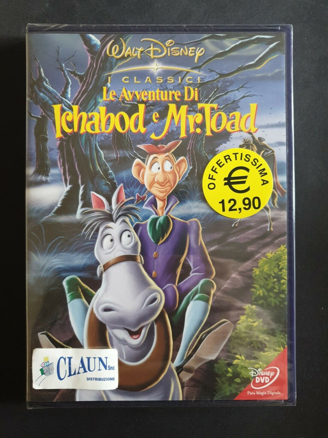 Le Avventure di Ichabod e Mr.Toad  W.Disney (1949) DVD Nuovo Sigillato