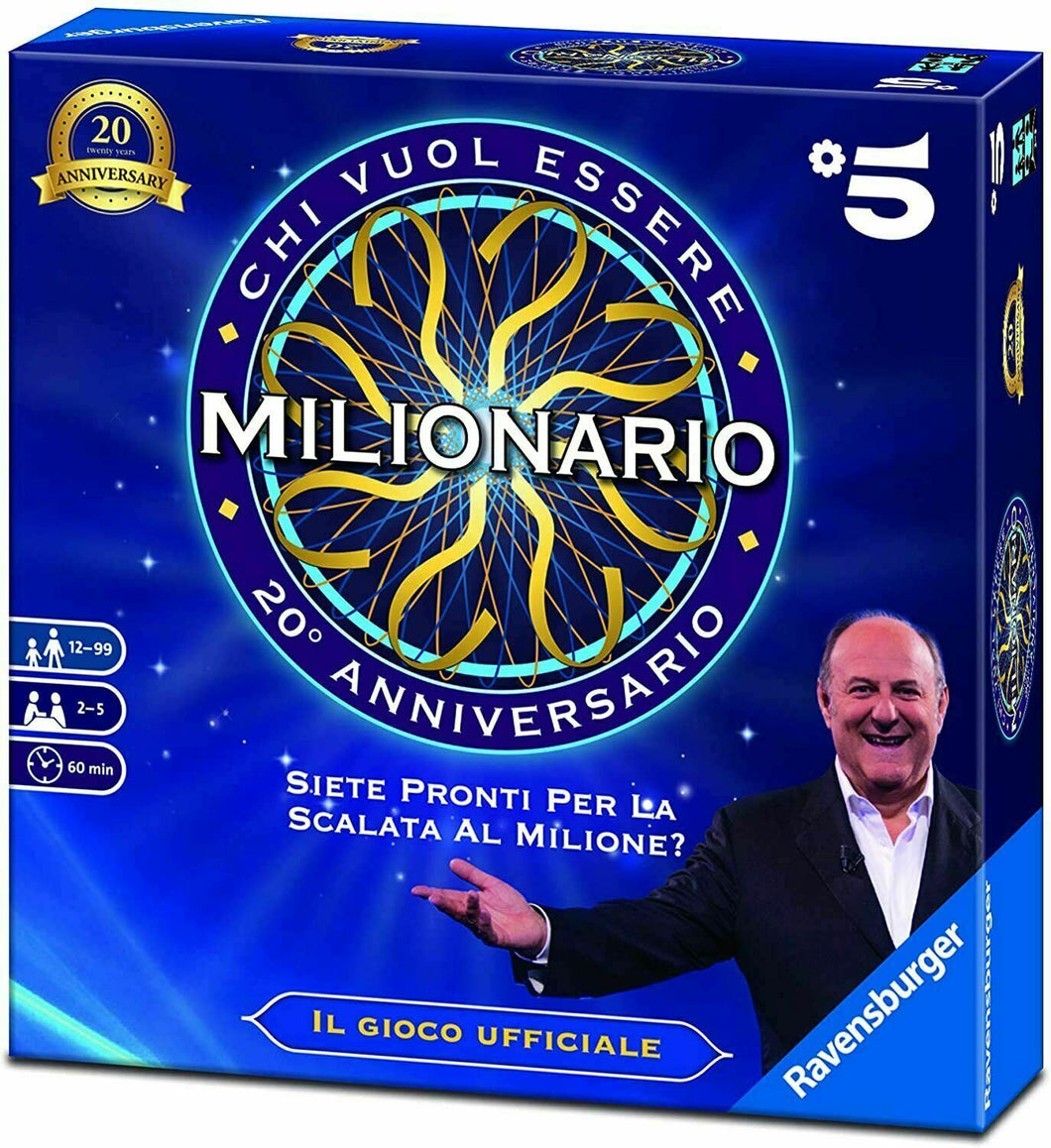 Chi vuole essere milionario 20° anniversario gioco quiz Ravensburger