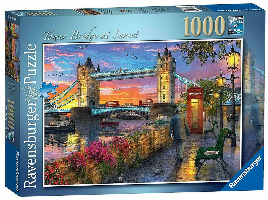 RAVENSBURGER PUZZLE 1000 PZ TOWER BRIDGE AL TRAMONTO 15033