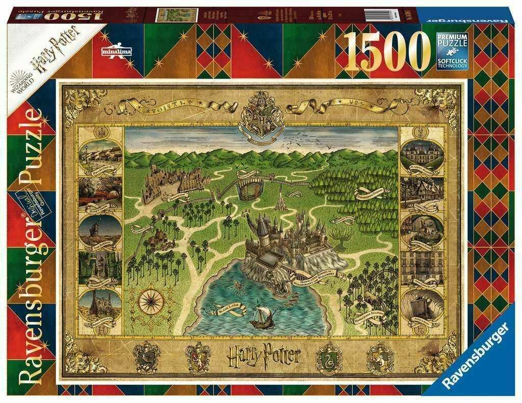 RAVENSBURGER PUZZLE 1500 PEZZI MAPPA DI HOGWARTS 16599