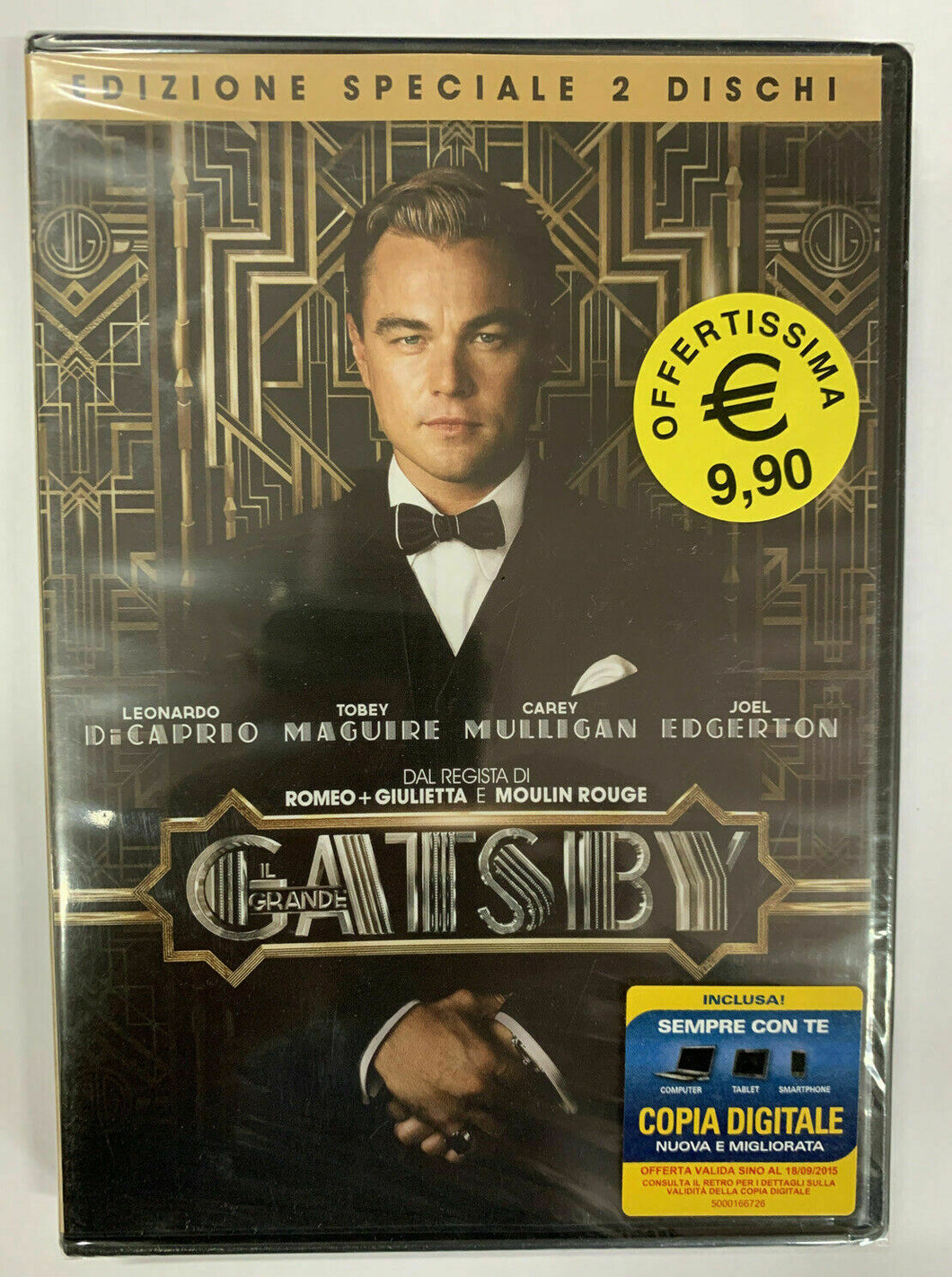 IL GRANDE GATSBY - Di Caprio - 2013 - WARNER - SE 2 DVD nuovo sigillato [dv66]