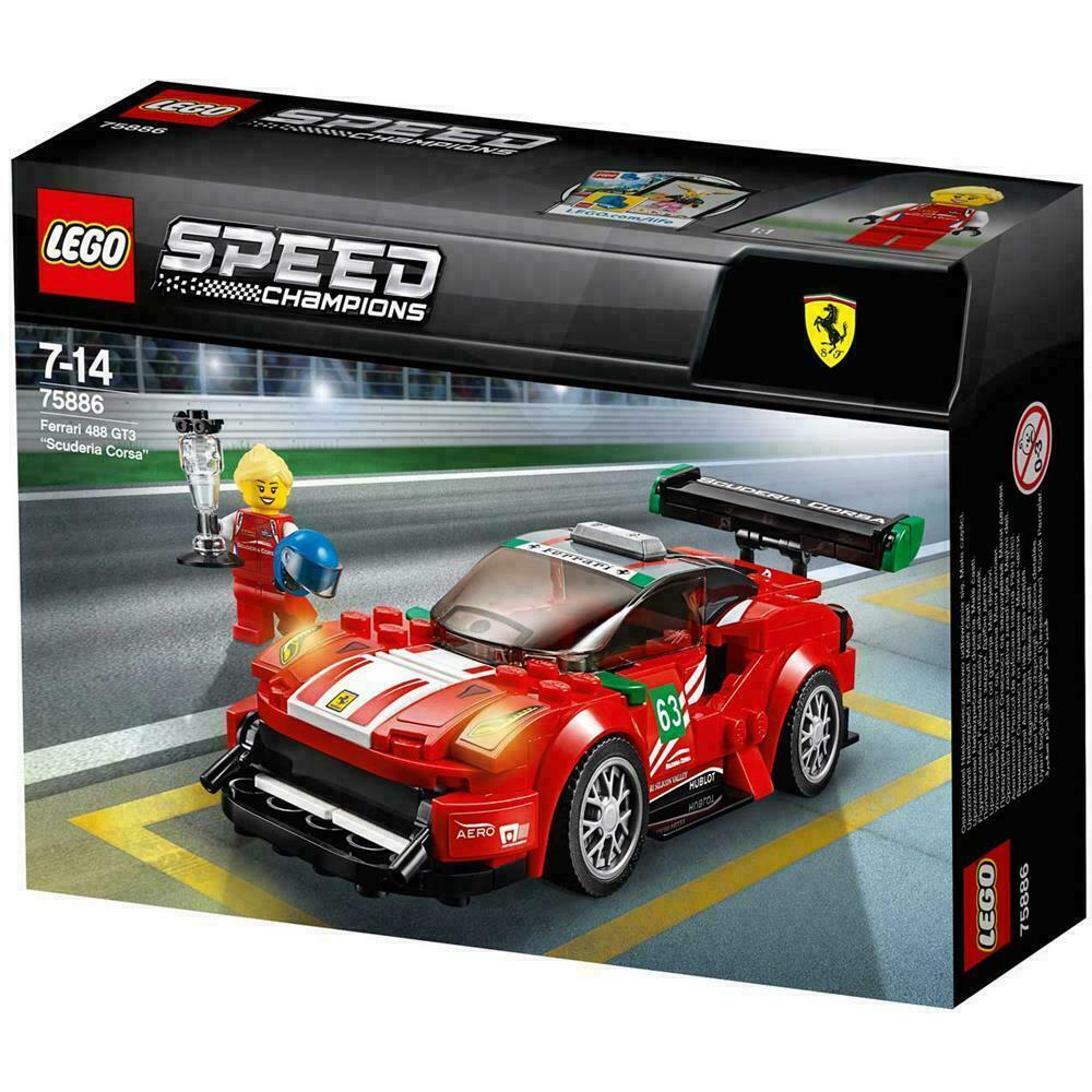 LEGO SPEED Ferrari 488 GT3 Scuderia Corsa 75886 Nuovo