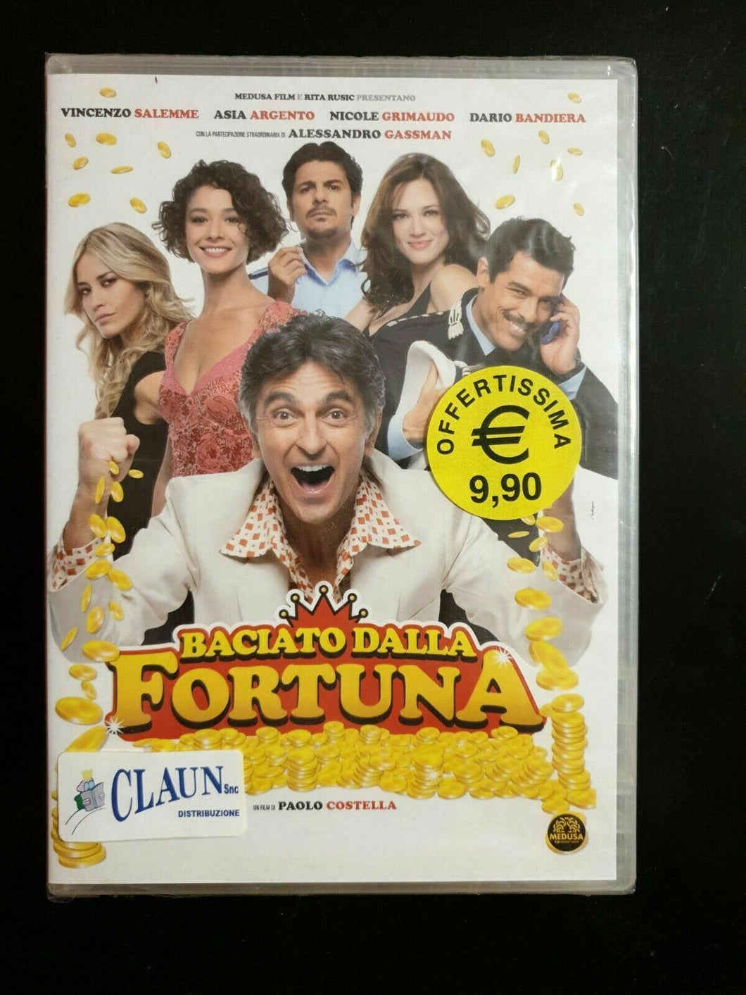 BACIATO DALLA FORTUNA Vincenzo Salemme DVD Nuovo