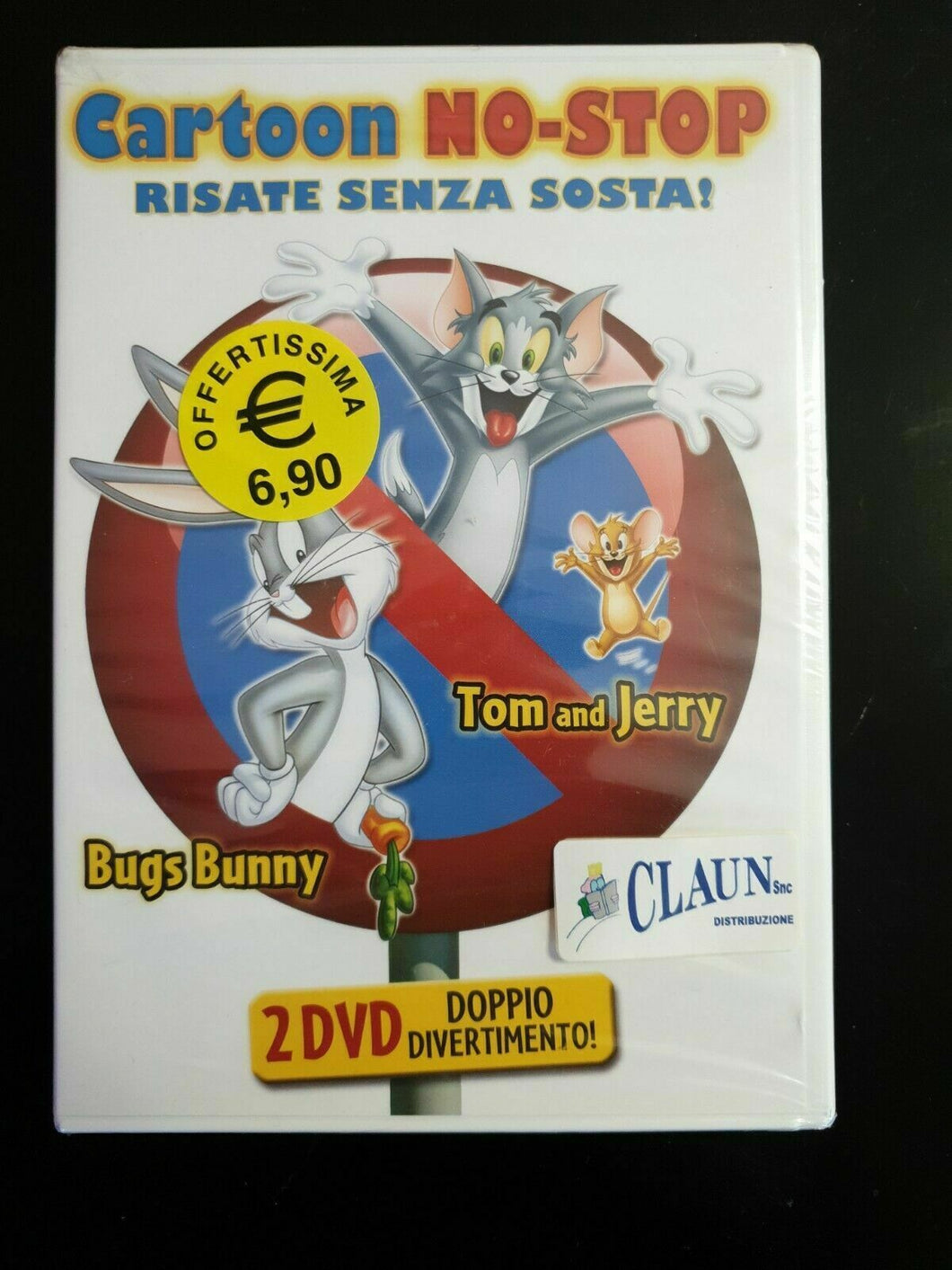 BUGS BUNNY & TOM AND JERRY - Cartoon NO-STOP 2 Dischi  DVD Nuovo