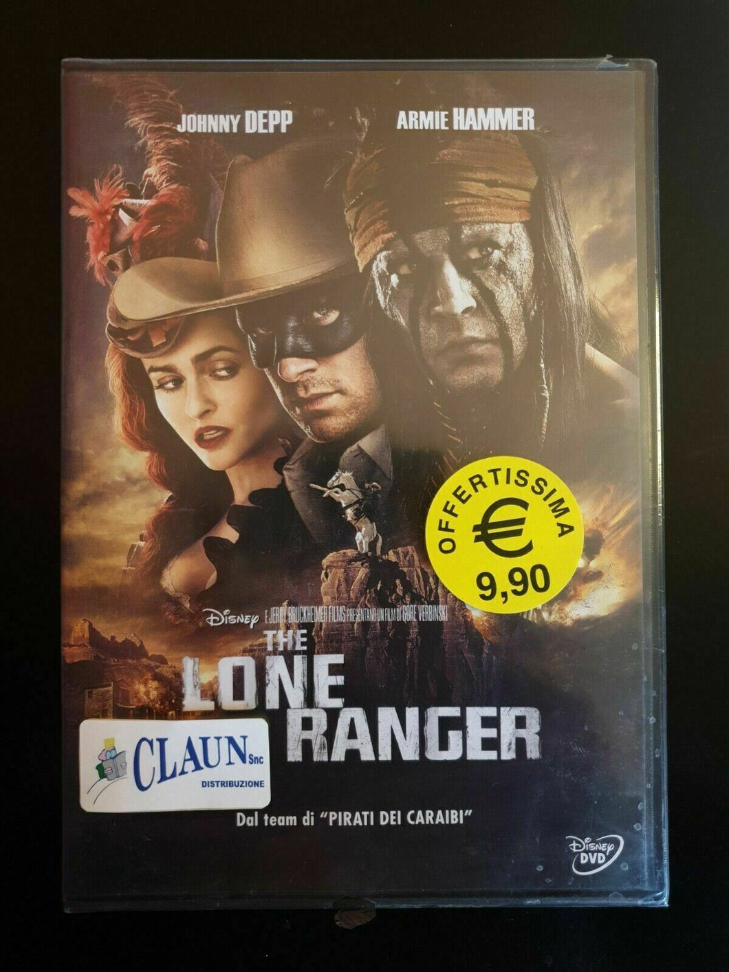 THE LONE RANGER - Johnny Depp - 2013  Walt Disney DVD Nuovo