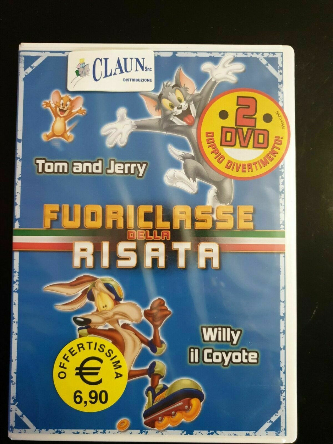 Tom and Jerry + Willy il Coyote - Fuoriclasse della Risata 2 Dischi DVD Nuovo