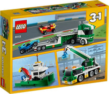 Carica l'immagine nel visualizzatore di Gallery, LEGO CREATOR Trasportatore di Auto da Corsa 31113

