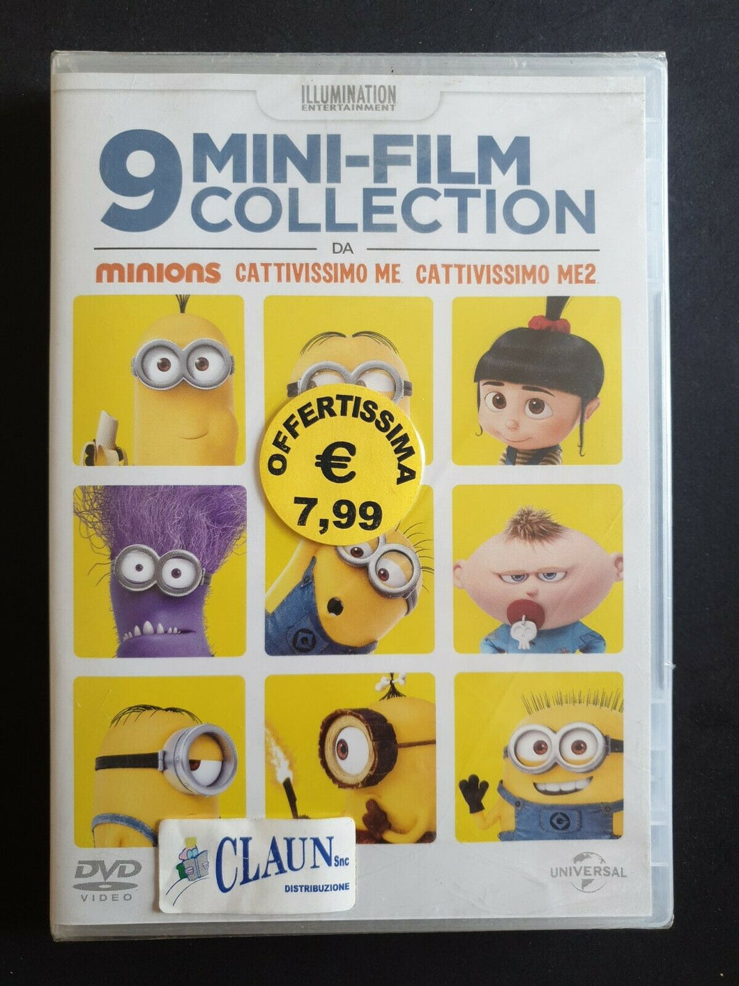 9 MINI-FILM Collection* Minions,  Cattivissimo Me, ecc. DVD Nuovo Sigillato