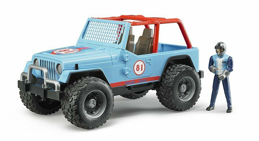 BRUDER JEEP Cross Country Racer Blue con Pilota 02541
