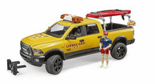 Carica l'immagine nel visualizzatore di Gallery, BRUDER RAM 2500 Power Wagon guardaspiaggia con Stand Up Paddle 02506
