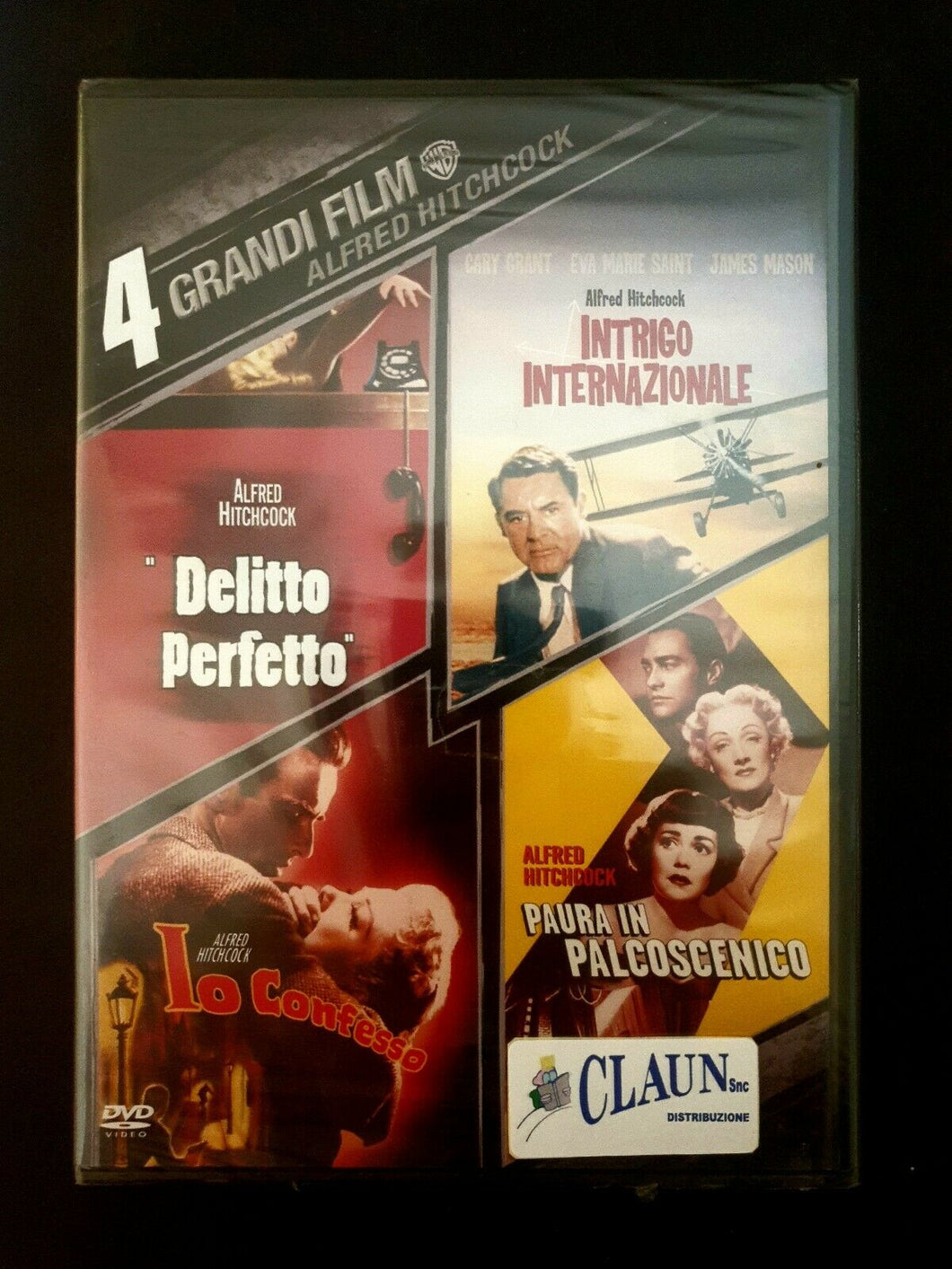 ALFRED HITCHCOCK * Box, Serie 4 Grandi Film 4 Dischi  DVD Nuovo Sigillato