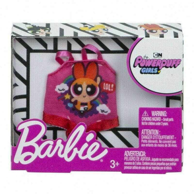 BARBIE Set Vestiti: Powerpuff Girls Pink Shirt FXJ76 MATTEL