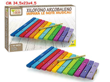 Carica l'immagine nel visualizzatore di Gallery, FATTO DI LEGNO Xilofono Arcobaleno 40566 TEOREMA
