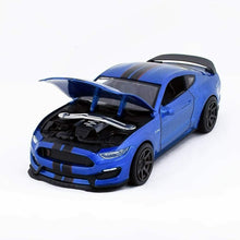Carica l&#39;immagine nel visualizzatore di Gallery, NEW RAY FORD SHELBY GT350R Blu scala 1:24 cod. 71833 DIE CAST

