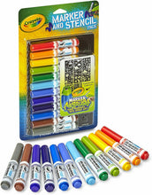 Carica l&#39;immagine nel visualizzatore di Gallery, RICARICA COLOR SPRAY Pennarelli &amp; stencil Crayola
