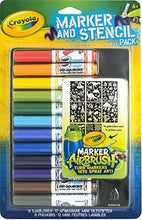 Carica l&#39;immagine nel visualizzatore di Gallery, RICARICA COLOR SPRAY Pennarelli &amp; stencil Crayola
