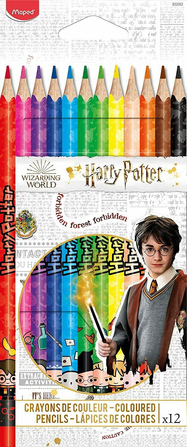 HARRY POTTER Pastelli Legno 12 colori MAPED