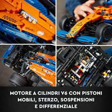 Carica l&#39;immagine nel visualizzatore di Gallery, LEGO TECHNIC Monoposto McLaren Formula 1 42141
