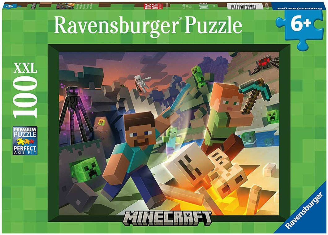 RAVENSBURGER PUZZLE 100pz XXL Mostri di Minecraft 13333