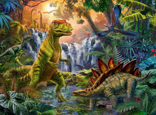 Carica l&#39;immagine nel visualizzatore di Gallery, RAVENSBURGER PUZZLE 100pz XXL L&#39;oasi dei Dinosauri 12888
