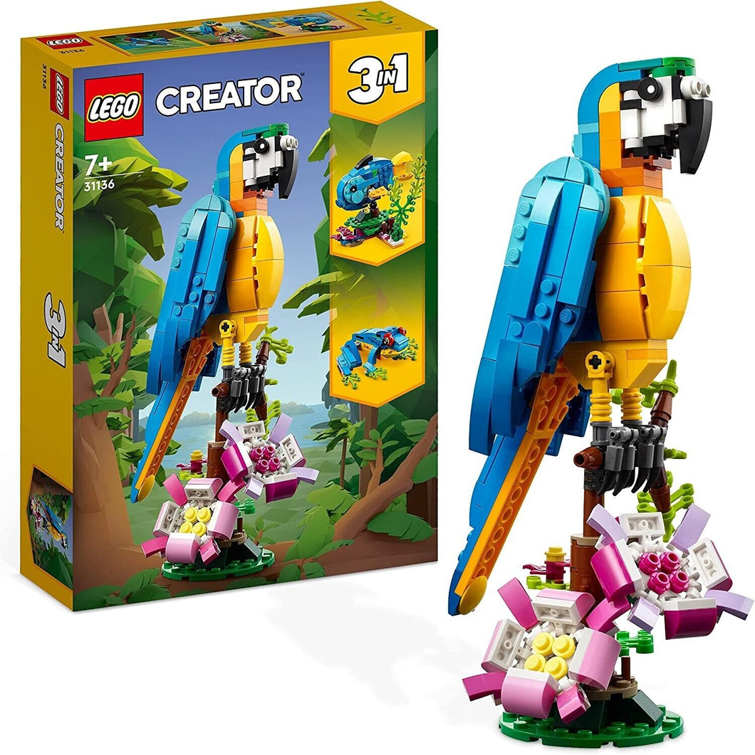 LEGO CREATOR Pappagallo esotico 31136