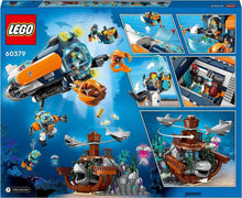 Carica l&#39;immagine nel visualizzatore di Gallery, LEGO CITY Sottomarino per esplorazioni abissali 60379
